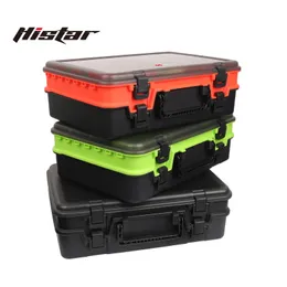 Fishing Accessories HISTAR 3pcs Each Color One Pcs Double Layer Lure Bait Thick PP Anti Slippery Pressure Resistance Big Capacity Tackle Box 230909