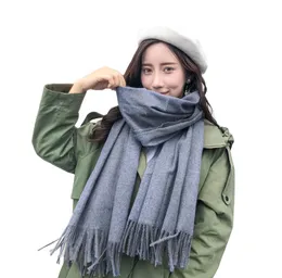 Winter Fashion Scarf Women's Classic Solid Color Designer Scarf Soft Luxury Long Scarf Holiday Gift Essential 8 Alternativ