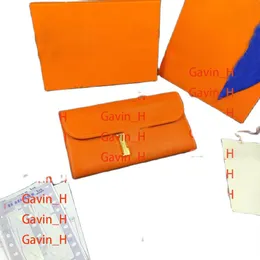 Portefeuilles longs en cuir de haute qualité Design en peau de vache souple portefeuille pour femmes avec boîte 2323