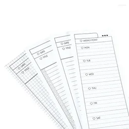 Листы/шт. 26, 9 см, нелипкий блокнот для заметок, планировщик, липкие заметки, список дел, блокнот, блокнот на неделю
