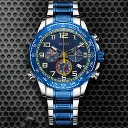 Neue Design Herrenuhren Chronograph Quarzwerk Herrenuhr Luxus Business Armbanduhr F1 Designeruhren für Herrenuhr montre227b