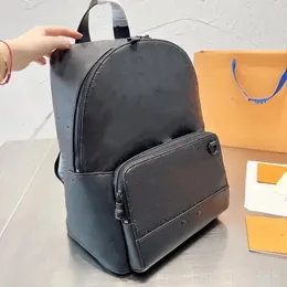 Klassischer Designer -Rucksack -Rucksack für Männer im Freien Rucksack Herren -Reise -Rucksack Luxus -geprägter 100% passender Leder Goldkette Schulter Clamshell School Rucksack