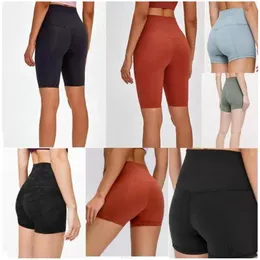 Kadın Tayt Yoga Pantolon Tasarımcı Kadın Egzersiz Giyim Giyim Düz Renkli Spor Elastik Fitness Lady Genel Hizalama Taytları Short2990