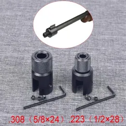 Toy rifle Aluminum Ruger 1022 10 22 Muzzle Brake Adapter 1 2x28 & 5 8x24 750 End Thread Protector Combo 223 308276h