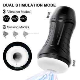 Seksspeeltjes Stimulator Mannelijke Automatische Masturbator Vagina Trillingen Zuigen Vacuümstimulator Pijpen Masturbatie Sexy Elektrische Vliegtuigen Cup