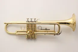 Japonya YTR-2335 Gold-Lacquer B Düz BB Profesyonel Trompet Üst Müzik Aletleri Pirinç Trompete Trompeter Borç