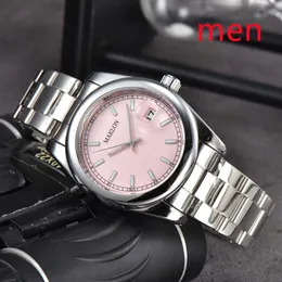 2023 New luxury 41 mm men watches Luxury wristwatches fashion Black Dial With Calendar Folding buckle Clasp Master quartz Men watch relogio masculino 36 mm women