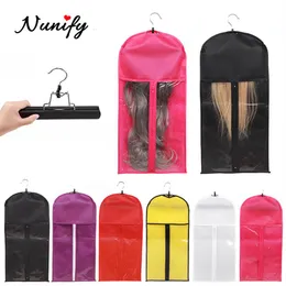 Wig Stand Nunify Storage Bag With Hanger For Hair Bundles Clip In Piece Gift Anti Dust Portable Packaging s 221207257S