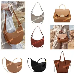 Tonca Designer Bag Crossbody Bags Number One Crescent Cyme Camel Cowhide Genuine Leather Portable One Shoulder Messenger Bag Women's Handbag