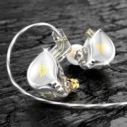 AK6-Zeus Wired Earphones Bass Dynamic Driver In Ear Earphone 3.5mm Plug Headset Silver Plating Audio Cable