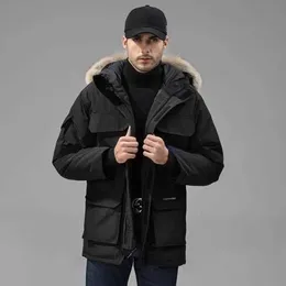 Designer Mens Canadian Goose Puffer Down Jacket Down Parkas Inverno Grosso Casacos Quentes Mulheres À Prova de Vento Bordado Letras Streetwear Causal Outerwear Parkas FD