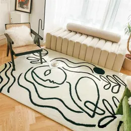 Carpets Keith Haring Messy Area Rug Floor Mat Luxury Living Room Bedroom Bedside Bay Window T221105271W