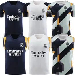 22 23 24 Men Real Madrids TRACKSUIT Football Jersey polo Set Adult Training Soccer Jerseys 2023 2024 mens Short Sleeve Tank Top