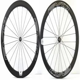 700C 50mm depth Road bike carbon wheels 23mm width clincher tubular bicycle super light aero wheelset313O