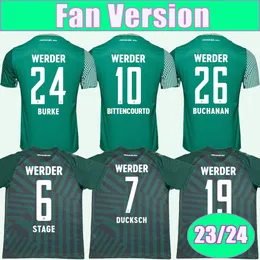 23 24 SV Werder Bremen Maglie da calcio da uomo DUCKSCH BITTENCOURT BUCHANAN BURKE FRIEDL KEITA FULLKRUG Home 3a maglia da calcio Uniformi a manica corta