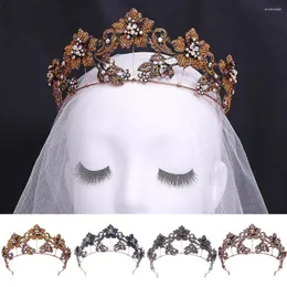 Hair Clips Women Beaded Headband Head Chain Tiara Crown Crowns For Girls