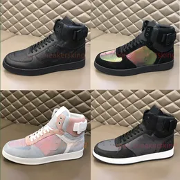 Designer Shoes Rivoli Sneakers Men Running Shoes Designers oblique calfskin boot rainbow Trainers size 38-46 with box