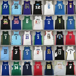 인쇄 된 Nikola Jamal Murray Jokic Basketball Jerseys 00 Bennedict Mathurin Clarkson Damian Lillard 0 Jayson Tatum Russell Westbrook 0 Tyrese Maxey Jersey