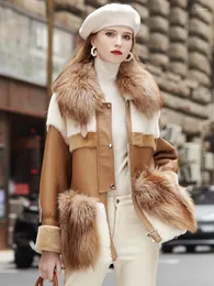 Women's Fur High Patty Quality Sheep Integrated Coat Golden Hair Casual Fashion Winter