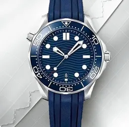 Blue Wave Dial Face omegs relógio homem relógios de pulso Mens 2813 movimento relógios mecânicos automáticos aaa Relógios à prova d'água Luminoso montre de alta qualidade