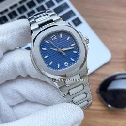 5 stili di lusso di alta qualità 35mm Nautilus 7118 orologio automatico da donna quadrante blu bracciale in acciaio inossidabile orologi da donna282k