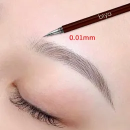 Eyebrow Enhancers 001mm Ultra Fine Eyebrows Pen Professional Waterproof Sweatproof Liquid Eye Brow Pencil Long Lasting Makeup Microblading 230911