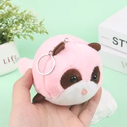 Plush Keychains 1PC Raccoon Pendant Soft Key Chain Boys and Girls Bag Accessories Doll Machine Christmas Birthday Present 230911