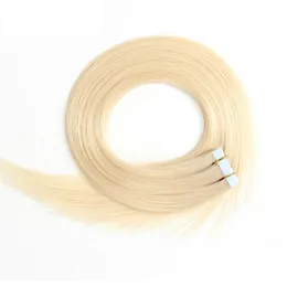Malaysian Peruvian Brazilian Inaian Hair Tape In Human Hair Extensions 100g 40pcs Mac Makeup Extensions De Cheveux For Women194R