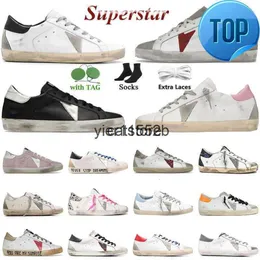 Golden Goosee 2023 Sneakers Superstar Doold Dirty Sports Buty moda mężczyźni kobiety kulki zwykłe buty białe skórzane płaskie buty Jakość