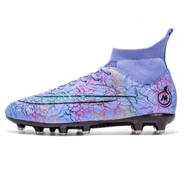 Womens Mens High Top Football Boots Youth Kids AG TF Soccer Shoes Comfortable Training Shoes for Boys Girls