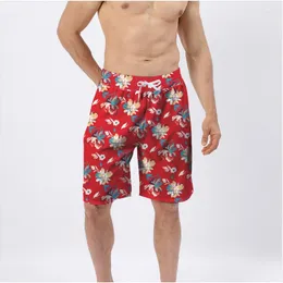 Mäns shorts trendiga strandbyxor avslappnad havssommitten sommarhopp halvhastighet femte stil resor
