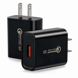 QC 3.0 Duvar Şarj Cihazı 18W Hızlı Şarj USB Güç Adaptör Telefon Şarj Cihazı Tüm Akıllı Telefon İçin