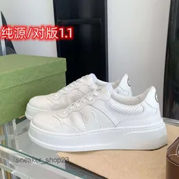 Leder Sneaker Keks Damen Board Schuh Sommer Alte Blumenschuhe Kleine Weiße Lässige Echte Herren Dicke Sohle 2023 Mode Sport Herren Paar Vdqy