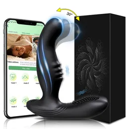 Yetişkin Oyuncaklar Erkek Wiggle Prostat Masajı Erkekler İçin Anal Vibratör Uygulama Kontrolü Salıncak Tapası Perinum Stimülatör Seks Oyuncak Çiftler 230911