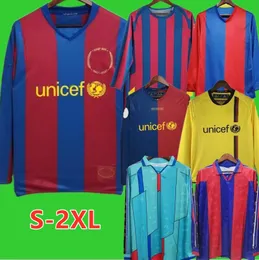 2005 2006 Barcelona Retro soccer jerseys long sleeve football shirt RIVALDO 1991 1992 1996 1997 2003 2004 2007 2008 2009 2010 RONALDINHO A.INIESTA football shirt 4565