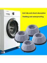 4 st stötsäker fotdyna gummibad Anti Slip och tyst universell tvättmaskin Kylskåpsmöbler Hissens stötdämpare