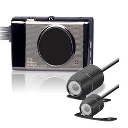 3 0 TFT Dual Lens Motorcycle Camera HD 720P DVR Camera Video Recorder Waterproof Motor Dash Camera with Rear View Camcorder210T