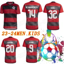 2023 2024 Flamengo Futbol Formaları 23 24 Flamenko Evde 3. Camisa 17 18 Gabi David Luiz Diego Vinicius Jr Vidal De Arrascaeta Pedro Isla Futbol Gömlek02222 .........