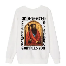 Figur Oil Målning obesegrad Pullover Hoodie Mens Designer Hoodies Grafiska brev Tryckta män och kvinnor förlorar avslappnad huva tröja överdimensionerad storlek S-2XL