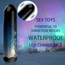 Adult Toys Star Bullet Vibrator Rechargeable Big Size Powerful Sex Toy Women Clitoral Stimulator Vaginal G Spot Erotic Masturbator 230911