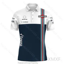 Polo da uomo Estate Nuova camicia Tuta da corsa F1 Williams Benz Team T-shirt Polo Bavero Tuta Donna Top 5xl2 Pantaloncini Abbigliamento34