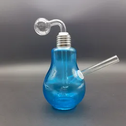 1x glas bong stor glödlampa vattenpipa vattenrör röker bong bubbler vattenrör
