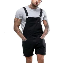 Jeans masculinos jeans jaycosin calças verão moda masculina sólida geral suspender homem mais bolso macacão macacão casual streetwear 230628l230911