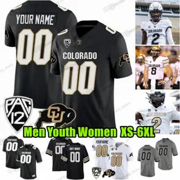 2023 Colorado Buffaloes College Football Jerseys 3 Dylan Edwards 12 Travis Hunter 2 Shedeur Sanders 10 Xavier Weaver McClain Woods lut Hasselbach Talianko XS-6xl