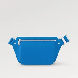 Modische Umhängetasche, Outdoor-Herrentasche, solides Metall-Logo-Design, gewebter Schultergurt, vielseitige Hüfttasche