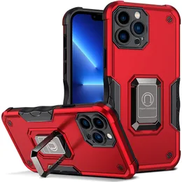 Heavy Duty Shockproof Cell Phone Cases For Iphone 15 14 Plus 13 12 11 Pro Max Armor Hybrid PC TPU Magnetic Kickstand XsMax Xr Xs X 7 8 Plus Phone Case