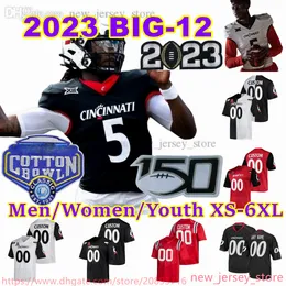 2023 Custom XS-6XL NCAA Cincinnati Bearcats Fußballtrikot 1 Ahmad Sauce 5 Emory Jones 22 Ryan Montgomery 4 Ethan Wright 16 Lichtenberg 12