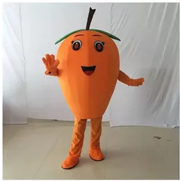 2024 new Halloween Orange Mascot Costume Cartoon Fruit Anime theme character Christmas Carnival Party Fancy Costumes Adults Size Outdoor Outfit