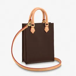 Högkvalitativ lyx Petit Sac Plat Small Light Bag Kvinnor Rektangel Spacious Crossbody för Daily Essentials Phone Key2552