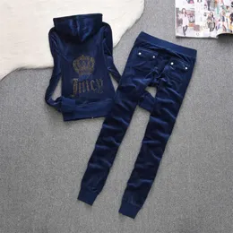 Aksamitna sprężyna jesienna tkanina damska damska czarna welurowa bluzy bluza i dres bluza i spodnie dresowe jogging 2 -częściowy set 213R